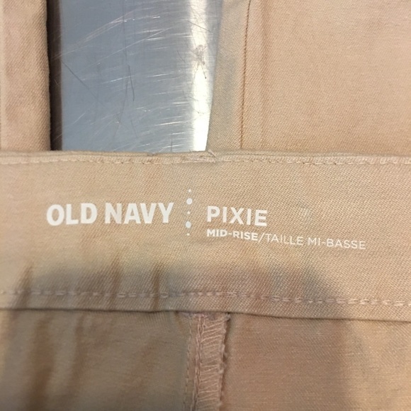 Old Navy Pixie Mid-Rise Khaki Pants - Picture 7 of 8
